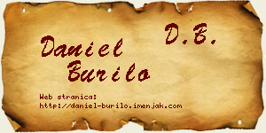 Daniel Burilo vizit kartica